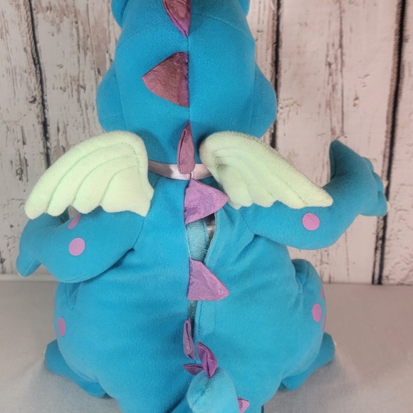 Vintage DRAGON TALES Plush 14" Talking By Playskool 1999 TESTED WORKS - Picture 4 of 9